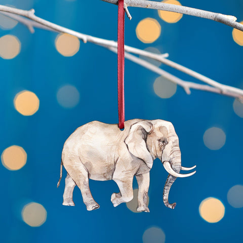 African Elephant Christmas Tree Decoration - Oakdene Designs