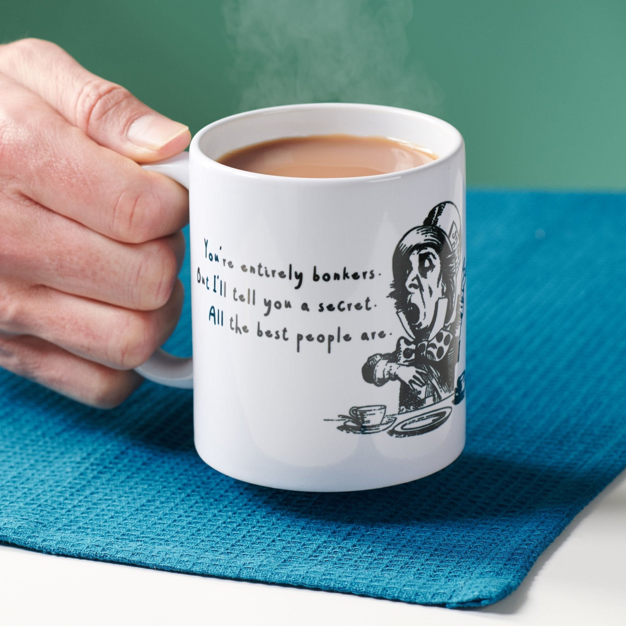 Alice In Wonderland 'Entirely Bonkers' Mug - Oakdene Designs