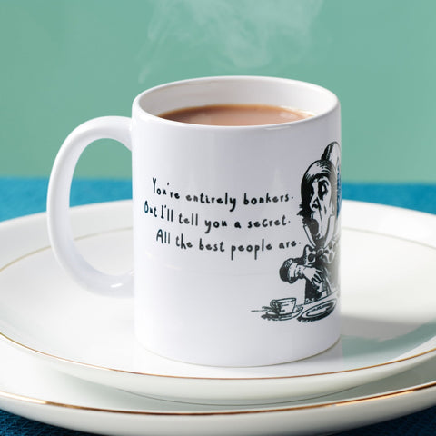 Alice In Wonderland 'Entirely Bonkers' Mug - Oakdene Designs