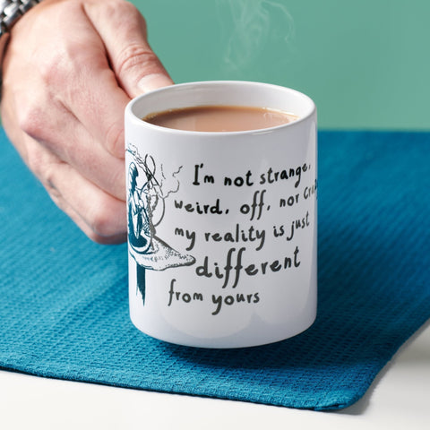 Alice In Wonderland 'I'm Not Strange' Mug - Oakdene Designs