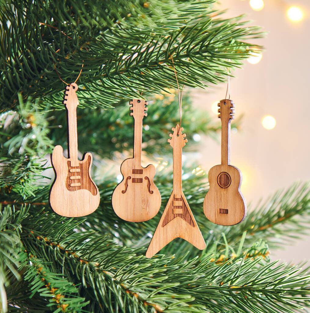 Bamboo Guitar Decorations - Oakdene Designs