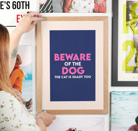 Beware Of The Dog Hallway Print - Oakdene Designs