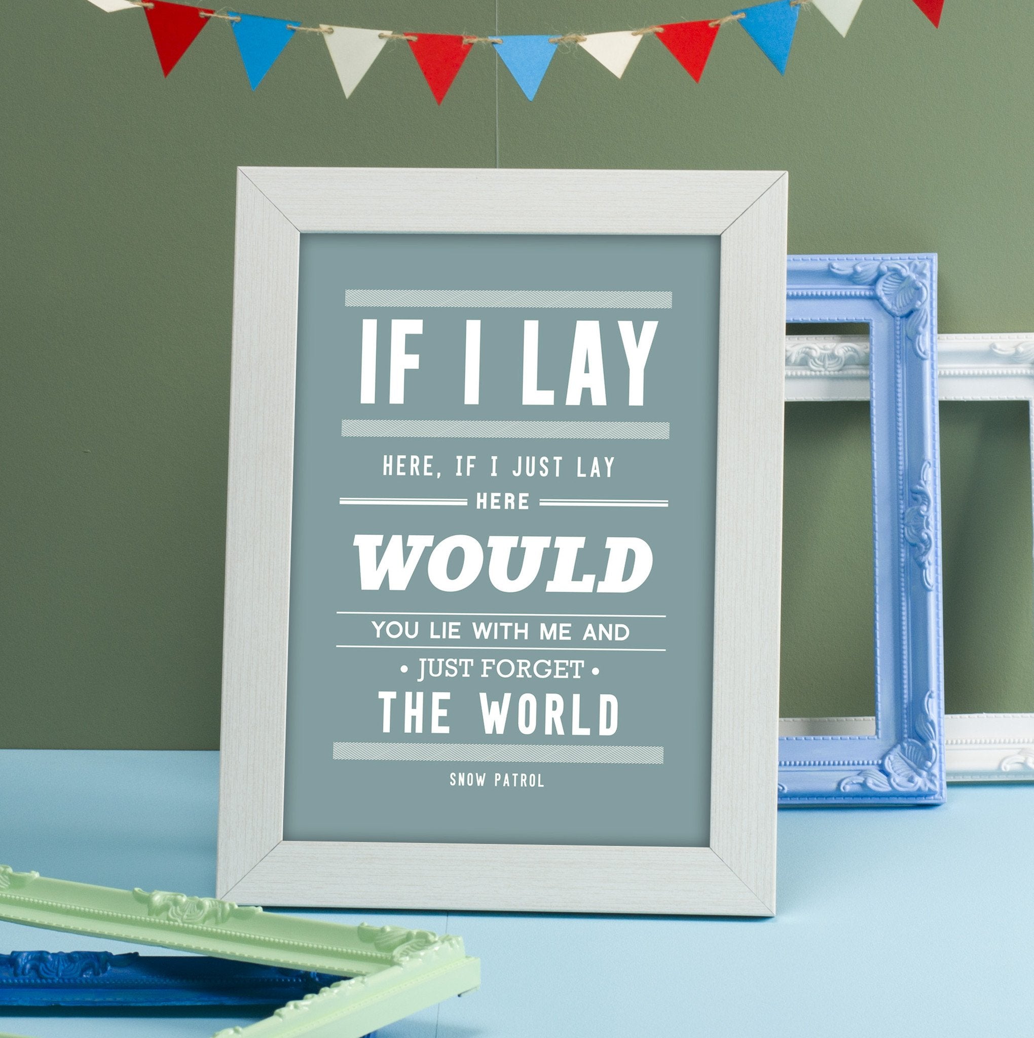 'Chasing Cars' Snow Patrol Print - Oakdene Designs