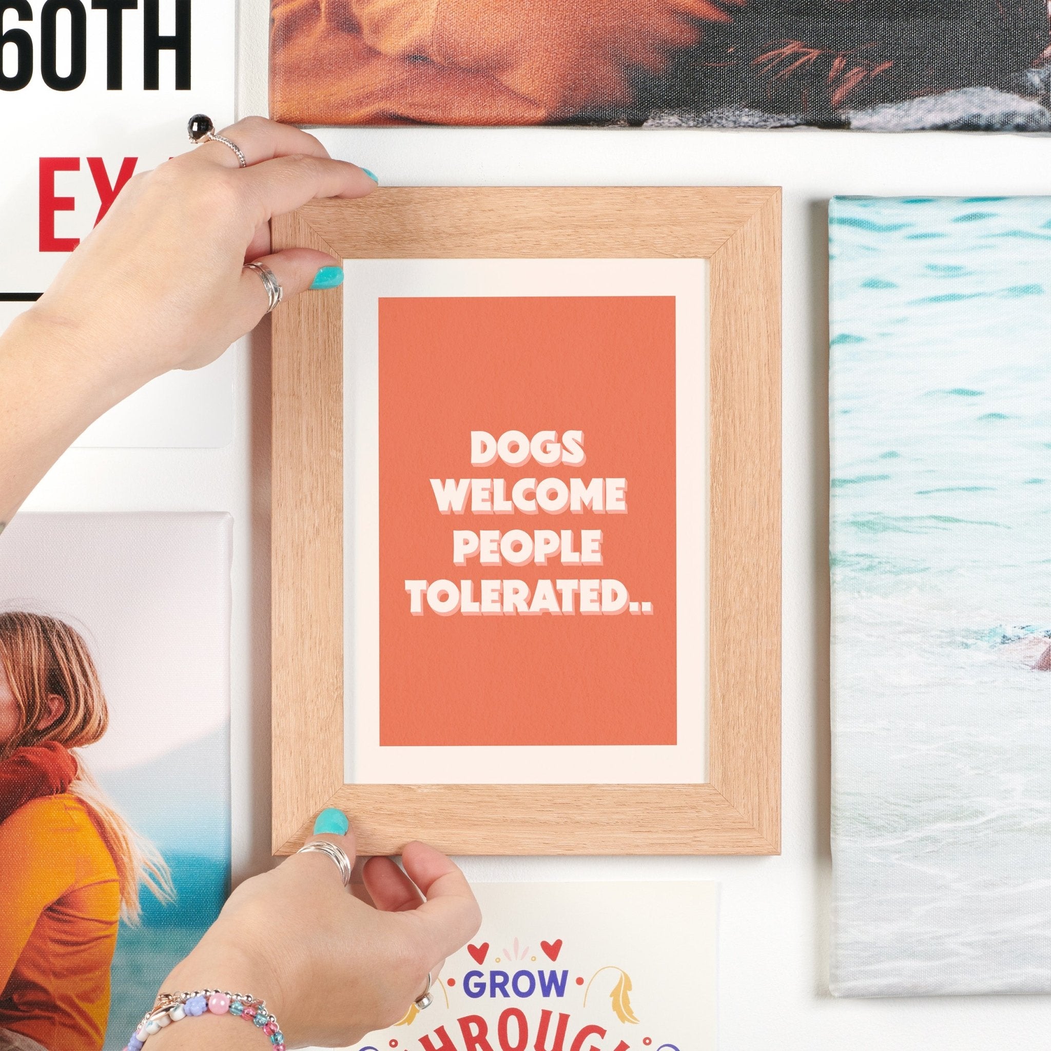 Dogs Welcome, People Tolerated Hallway Print - Oakdene Designs