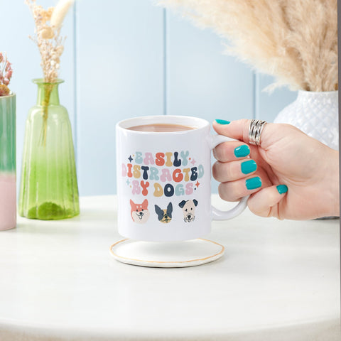 Easily Distracted By Dogs Mug - Oakdene Designs