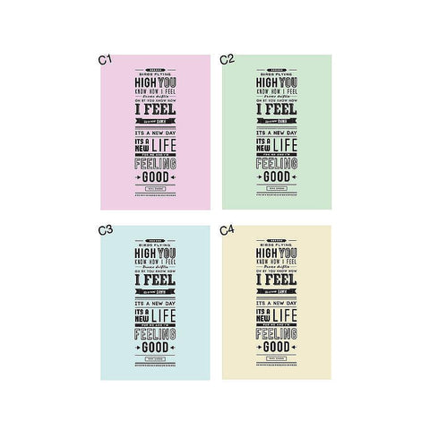 'Feeling Good' Typographic Print - Oakdene Designs