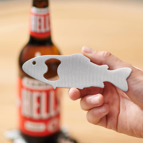 Fishing Trout Solid Steel Bottle Opener - Oakdene Designs