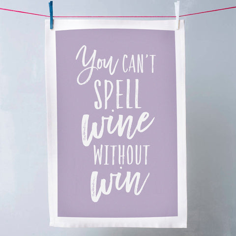 'Funny Wine' Tea Towel - Oakdene Designs