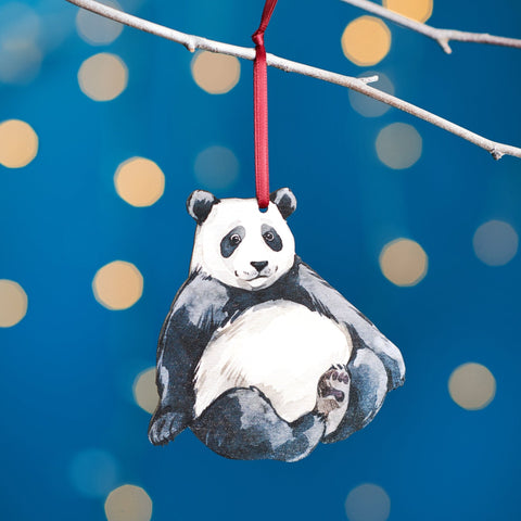 Giant Panda Christmas Tree Decoration - Oakdene Designs