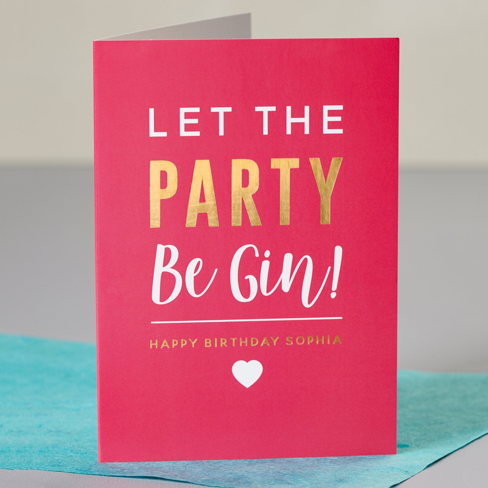 Gin Birthday Card - Oakdene Designs