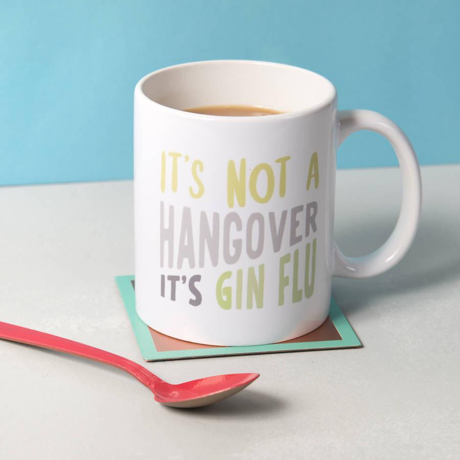 'Gin Flu' Ceramic Mug - Oakdene Designs