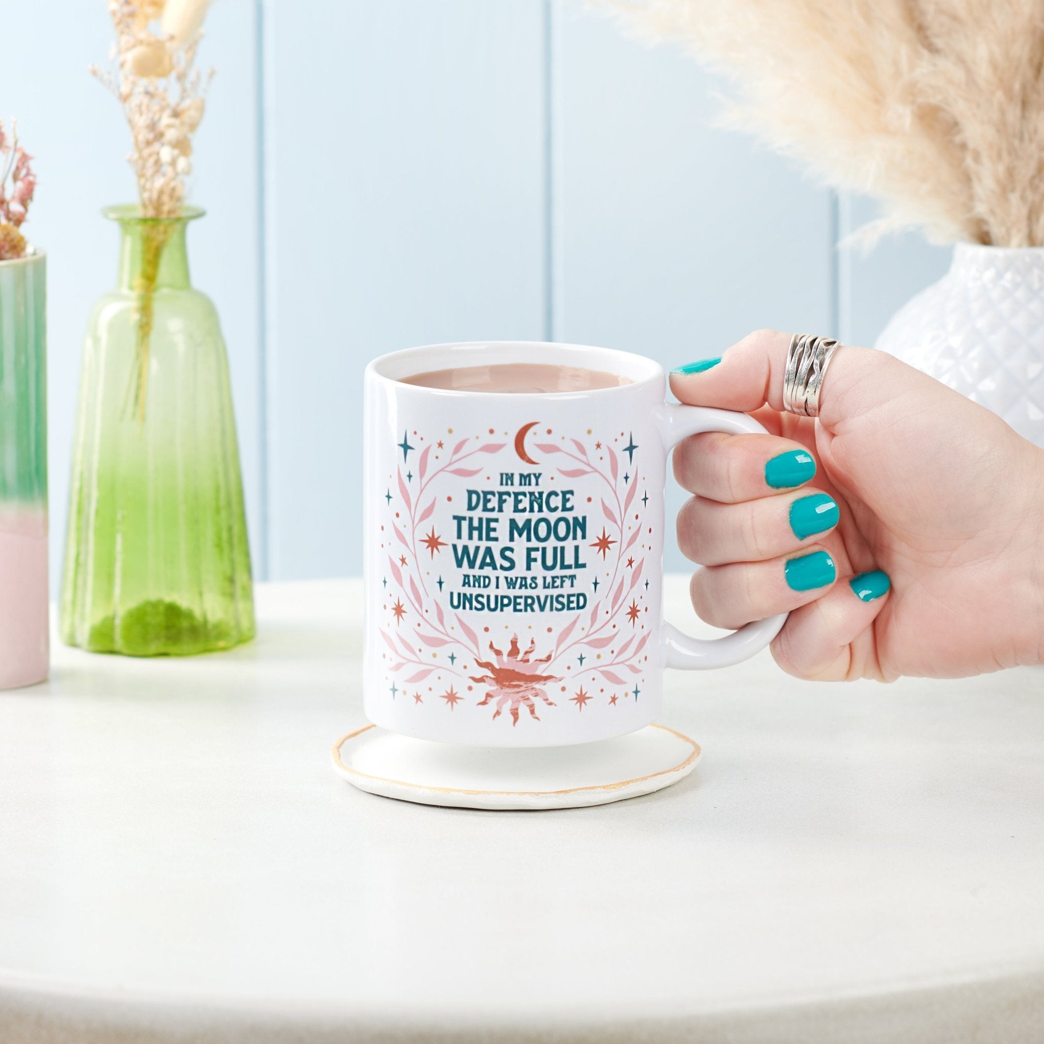 In My Defence The Moon Was Full Funny Mug - Oakdene Designs