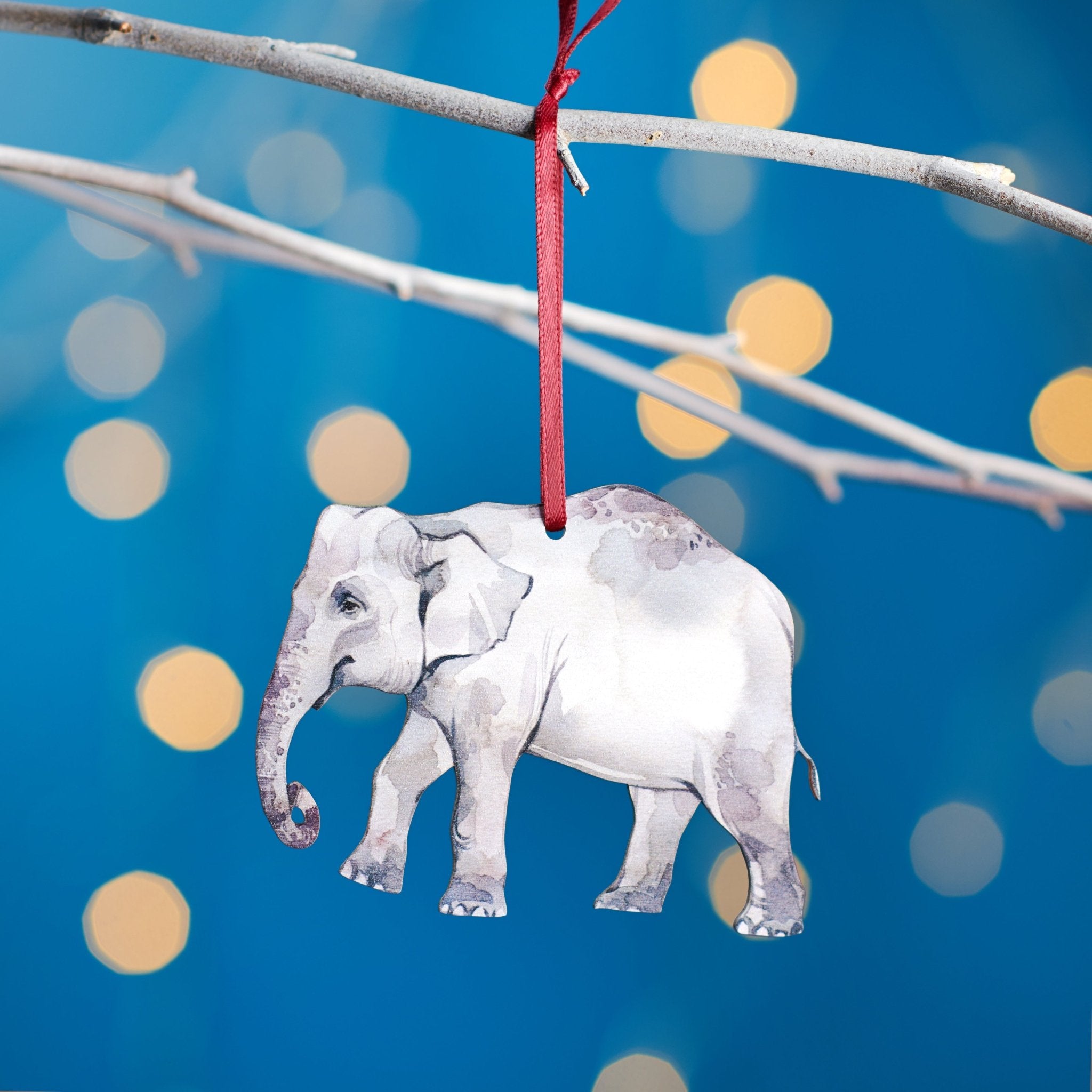 Indian Elephant Christmas Tree Decoration - Oakdene Designs