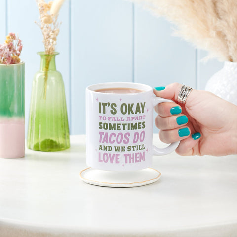 It's Ok To Fall Apart Taco Mug - Oakdene Designs