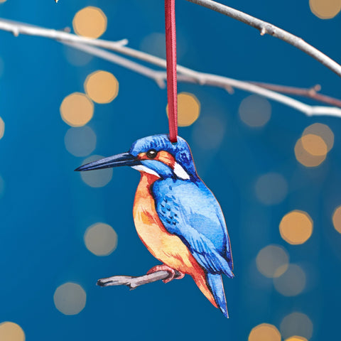 Kingfisher Christmas Tree Decoration - Oakdene Designs