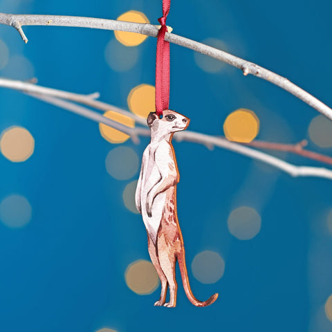 Meerkat Christmas Tree Decoration - Oakdene Designs