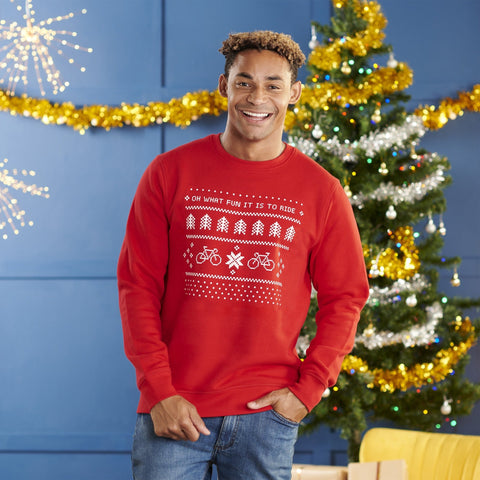 Men's Christmas Cycling Jumper - Oakdene Designs