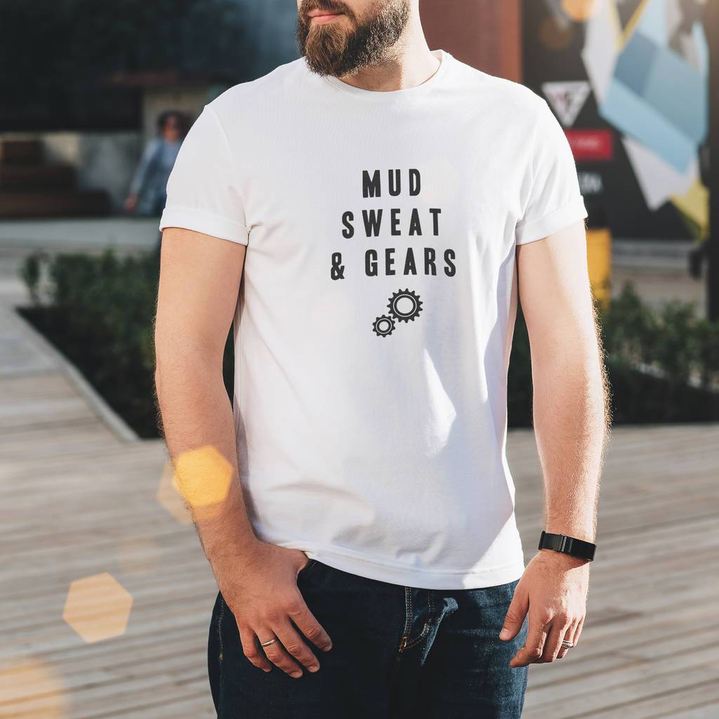 Men's Mud Sweat And Gears Bike T Shirt - Oakdene Designs