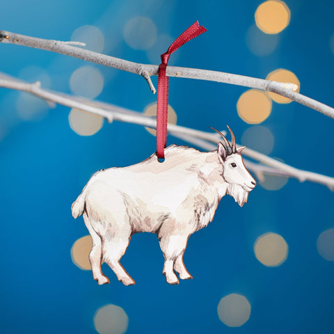 Mountain Goat Christmas Tree Decoration - Oakdene Designs