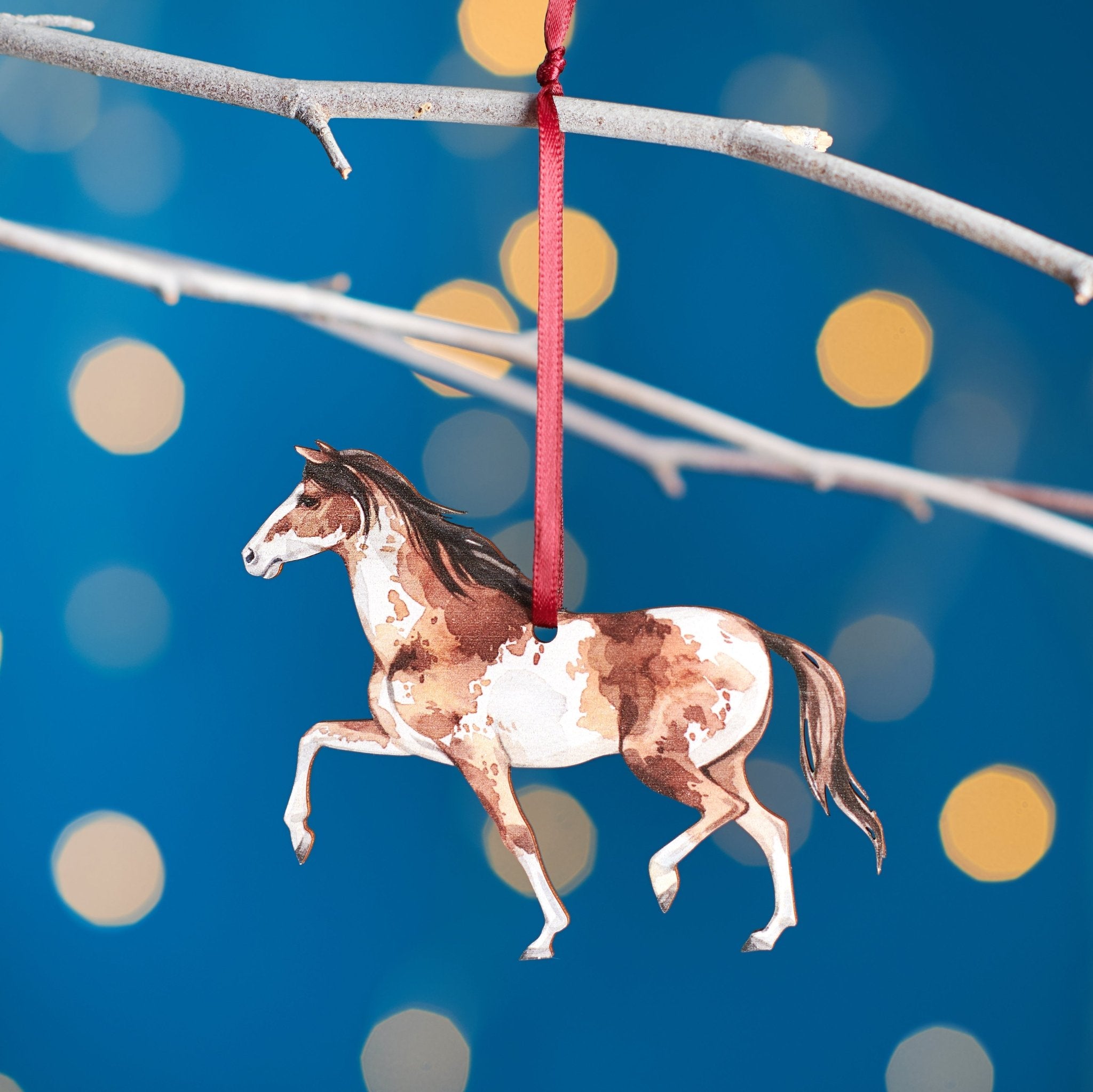 Mustang Horse Christmas Tree Decoration - Oakdene Designs