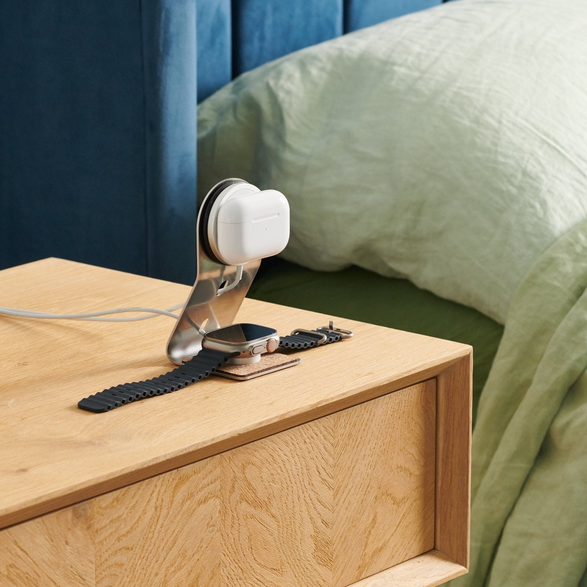 Nightstand Docking Station For iPhone And Airpods - Oakdene Designs