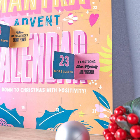 Oakdene Designs Advent Calendar Personalised Merry Mantra Advent Calendar