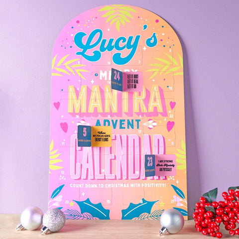 Oakdene Designs Advent Calendar Personalised Merry Mantra Advent Calendar