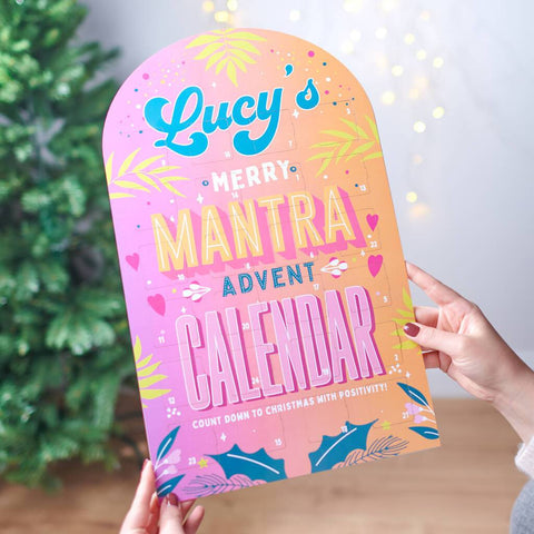 Oakdene Designs Advent Calendar Personalised Merry Mantra Advent Calendar