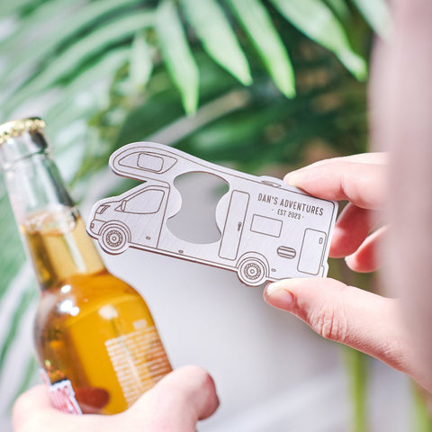 Oakdene Designs Bottle Opener Personalised Motorhome Adventures Bottle Opener