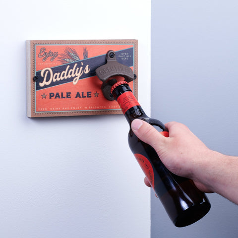 Oakdene Designs Bottle Opener Personalised Wall Mounted Bottle Opener