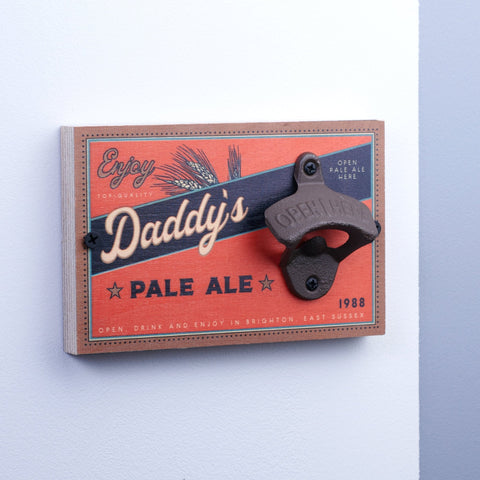 Oakdene Designs Bottle Opener Personalised Wall Mounted Bottle Opener