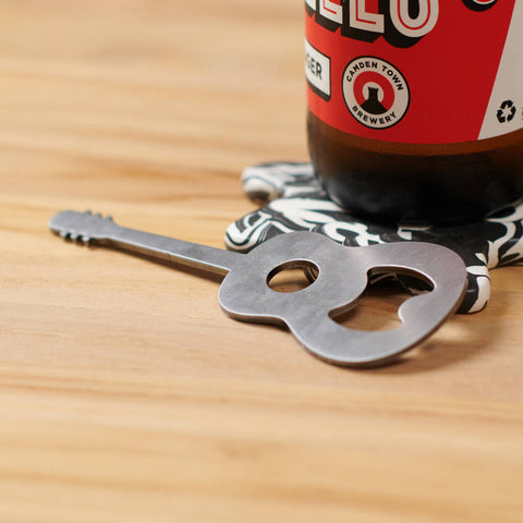 Oakdene Designs Bottle Opener Solid Steel Guitar Bottle Opener