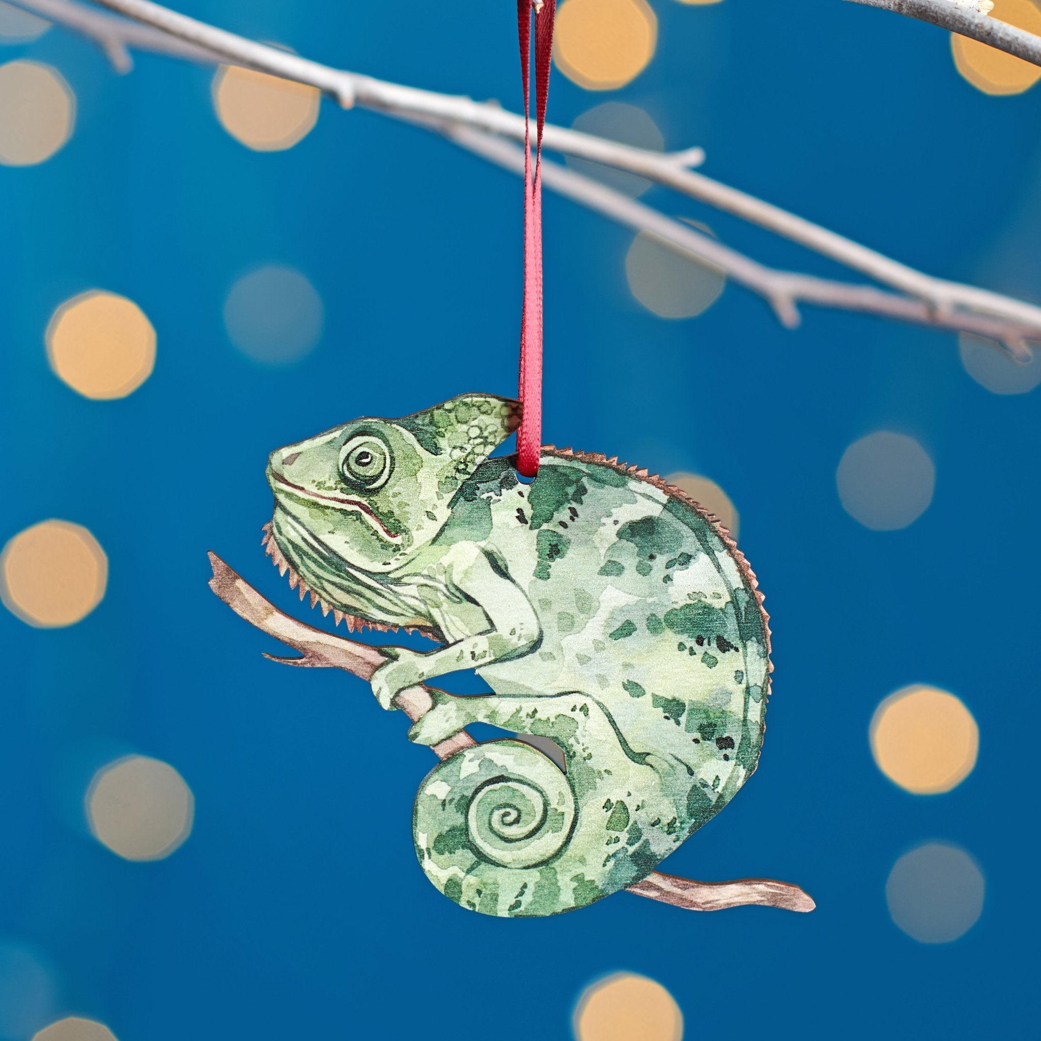 Oakdene Designs Christmas Decorations Chameleon Christmas Tree Decoration