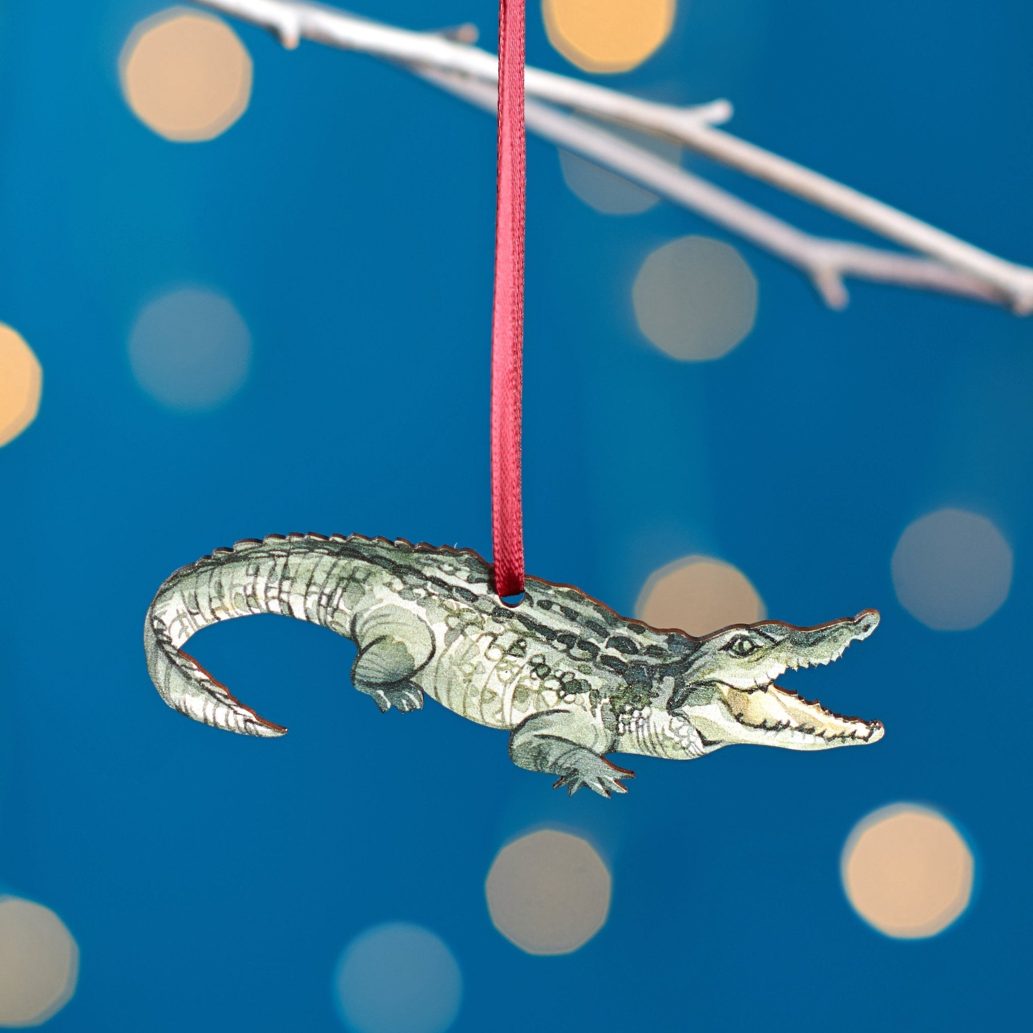 Oakdene Designs Christmas Decorations Crocodile Christmas Tree Decoration