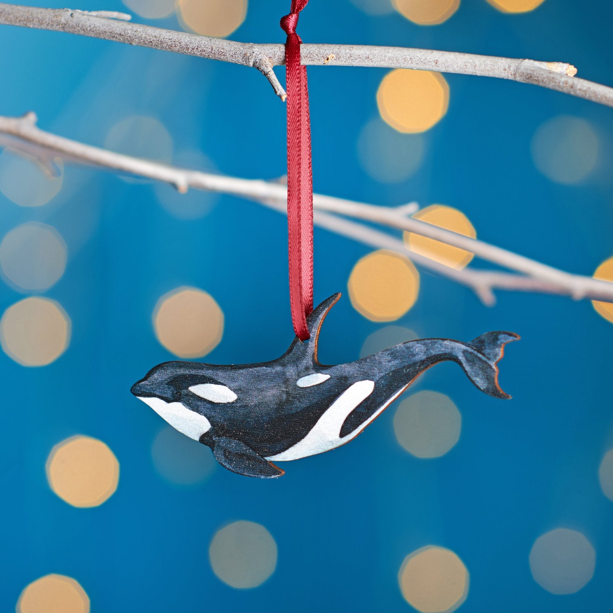 Oakdene Designs Christmas Decorations Killer Whale Christmas Tree Decoration