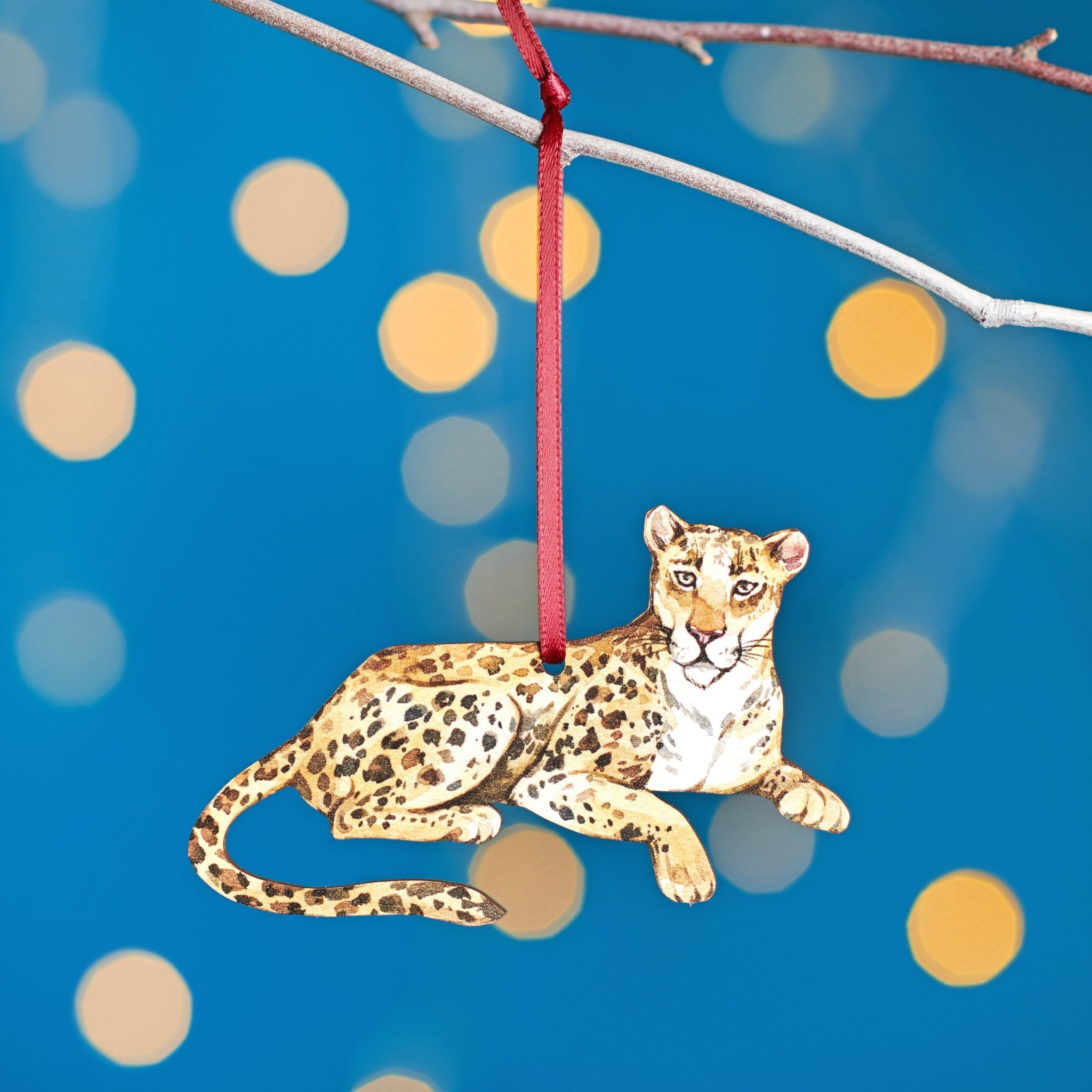 Oakdene Designs Christmas Decorations Leopard Christmas Tree Decoration