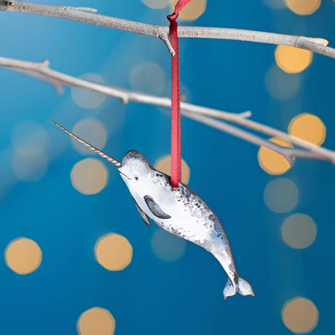 Oakdene Designs Christmas Decorations Narwhal Christmas Tree Decoration