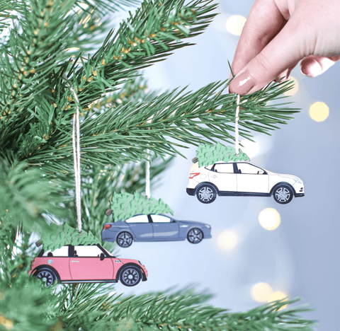 Oakdene Designs Christmas Decorations Personalised Christmas Car Tree Decoration