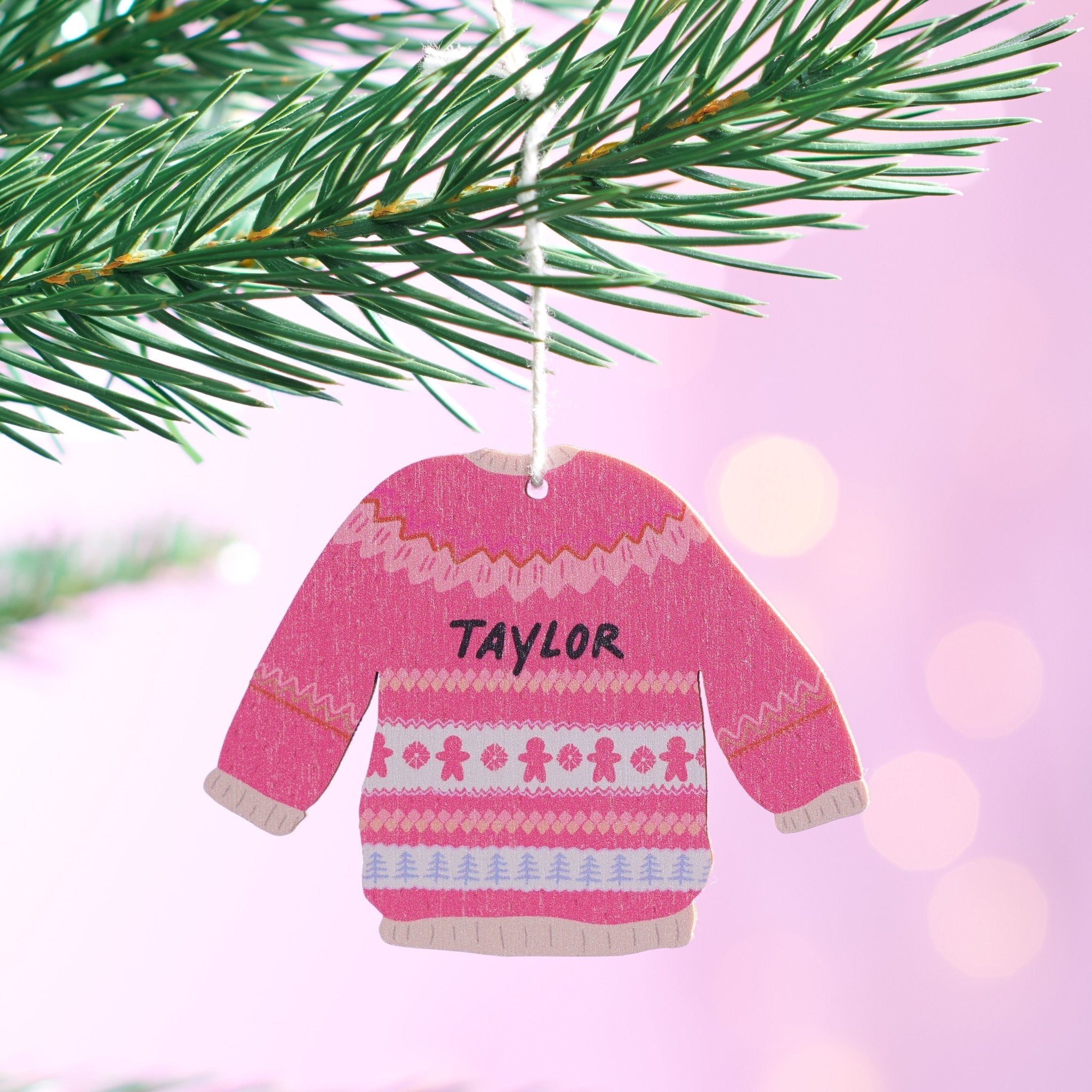 Oakdene Designs Christmas Decorations Personalised Christmas Jumper Decoration