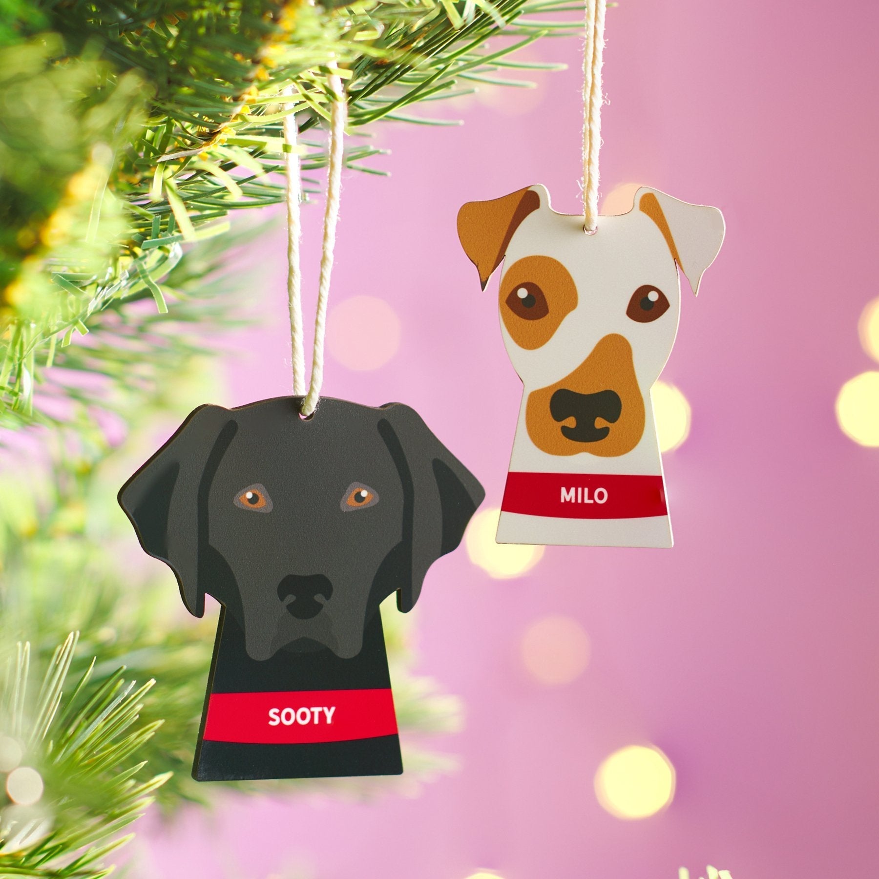 Oakdene Designs Christmas Decorations Personalised Dog Breed Decoration