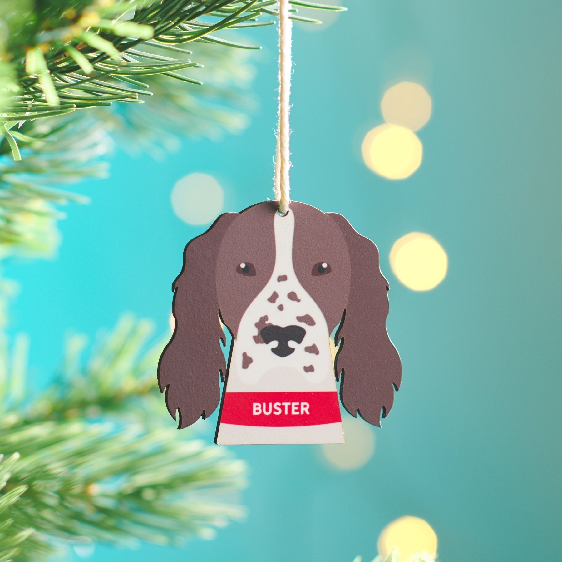 Oakdene Designs Christmas Decorations Personalised Dog Breed Decoration