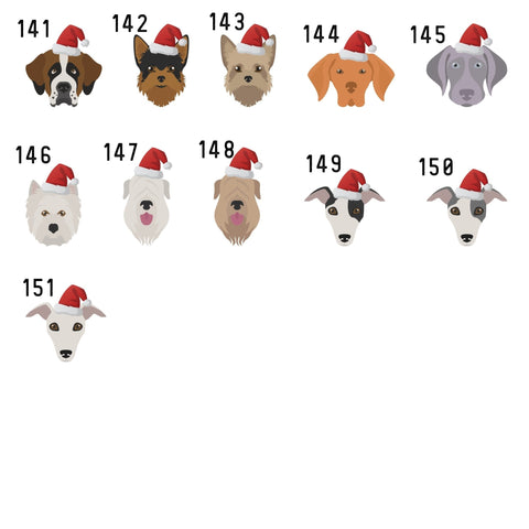 Oakdene Designs Christmas Decorations Personalised Dog Breed Tree Topper