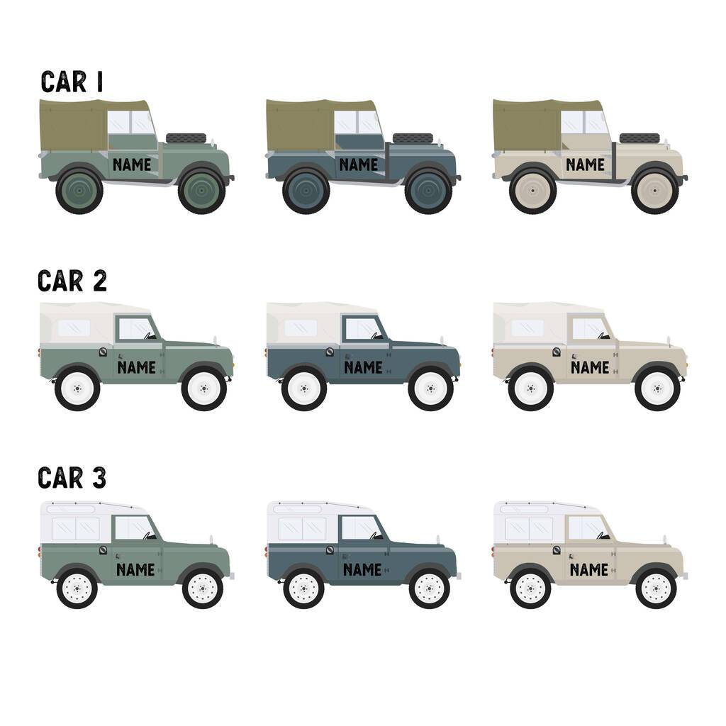 Oakdene Designs Christmas Decorations Personalised Landrover Decoration