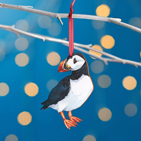 Oakdene Designs Christmas Decorations Puffin Christmas Tree Decoration