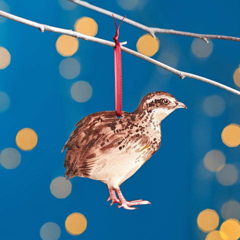 Oakdene Designs Christmas Decorations Quail Christmas Tree Decoration