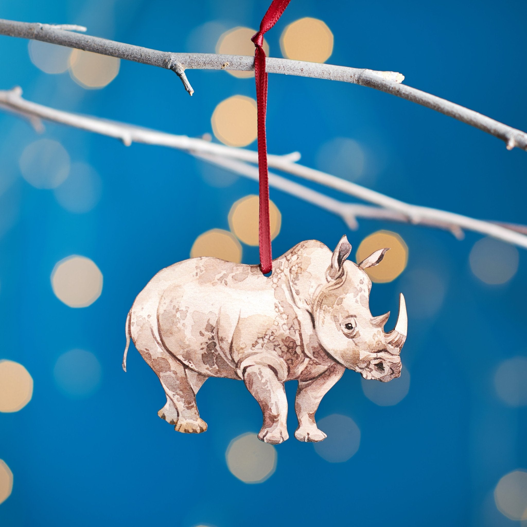 Oakdene Designs Christmas Decorations Rhino Christmas Tree Decoration