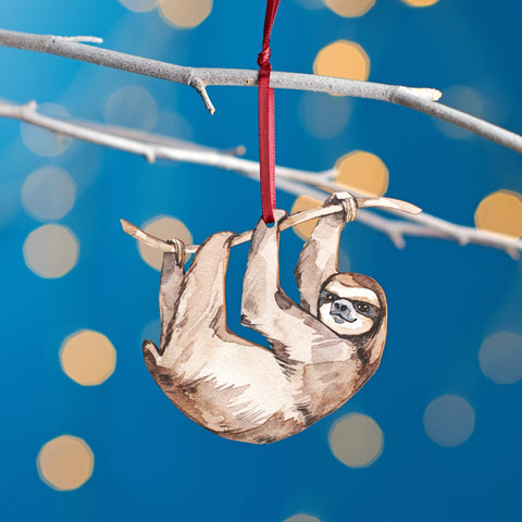 Oakdene Designs Christmas Decorations Sloth Christmas Tree Decoration