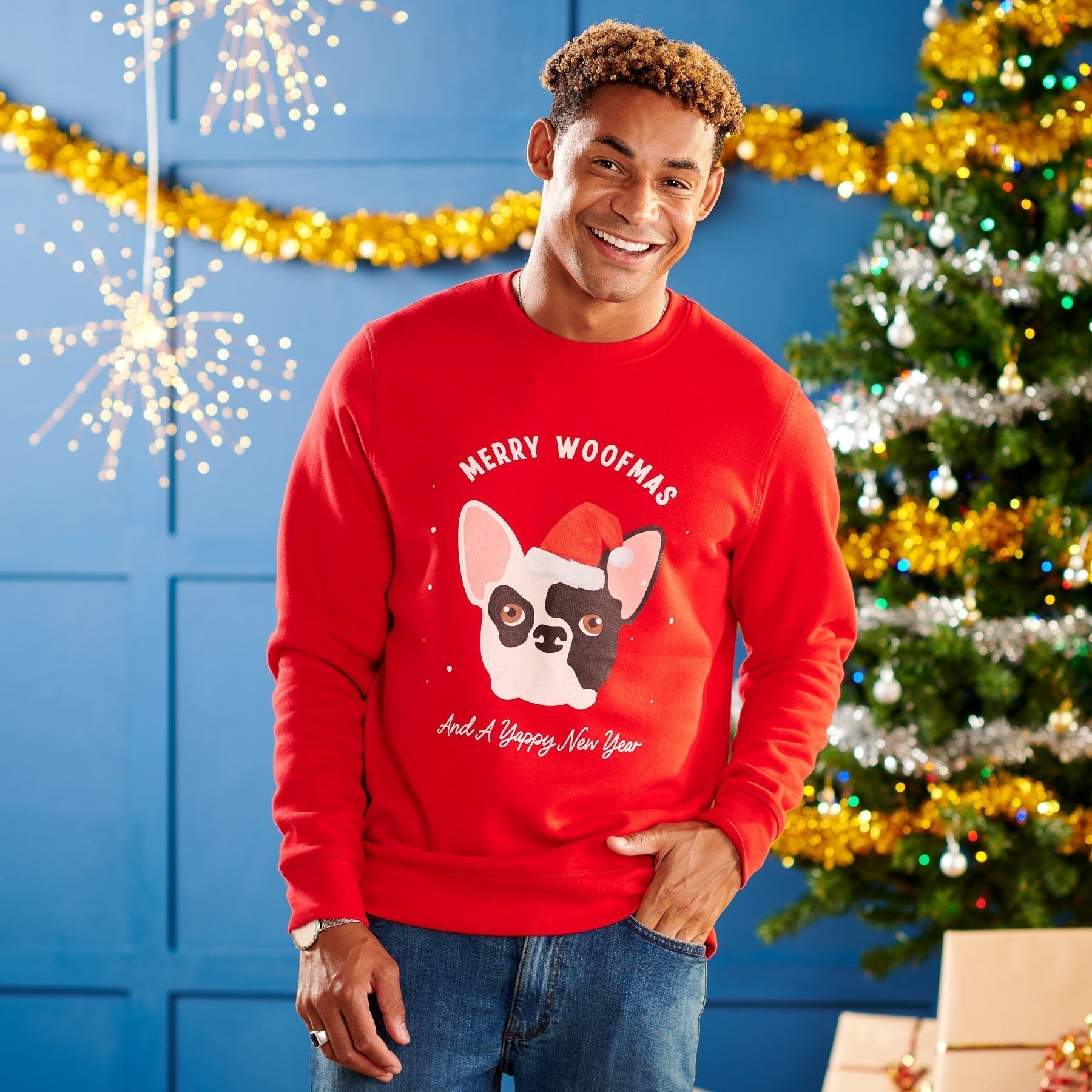 Oakdene Designs Christmas Jumper Personalised Christmas Dog Breed Jumper