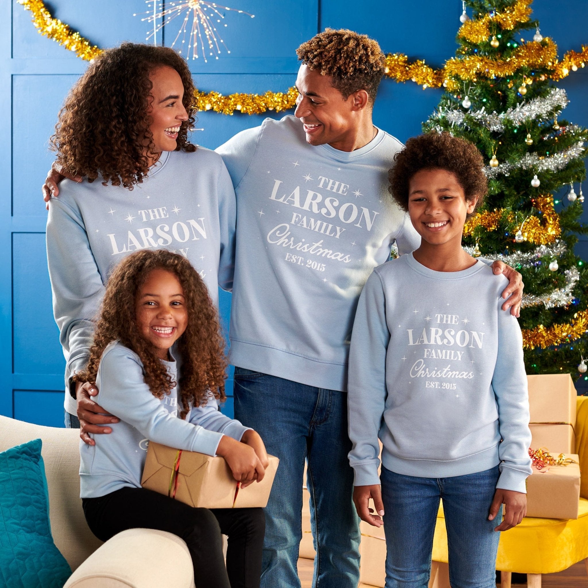 Oakdene Designs Christmas Jumper Personalised Family Christmas Jumper Adult Set