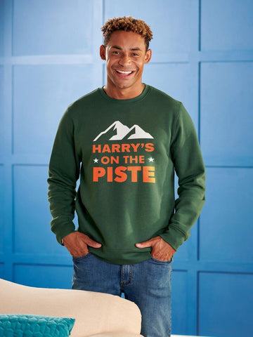 Oakdene Designs Christmas Jumper Personalised 'On The Piste' Christmas Jumper